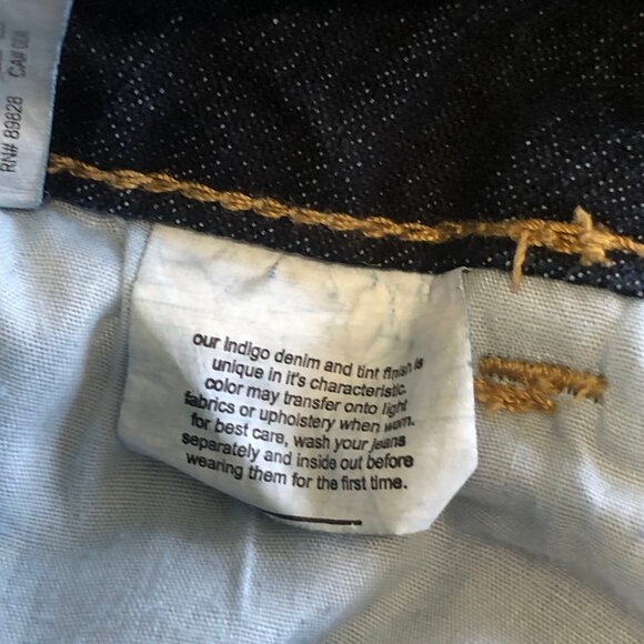 Grane Jeans Make a Statement Low Rise Flare Dark Wash Blue Womens Size 0 Junior - Picture 5 of 16